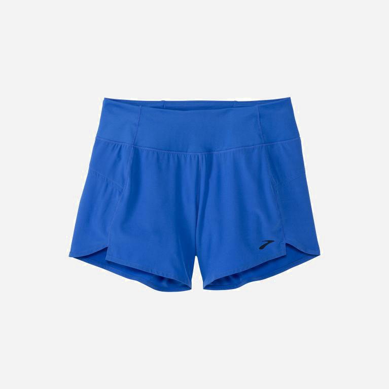 Brooks Women's Chaser 5 Running Shorts Singapore - Bluetiful (18247-FUZX)